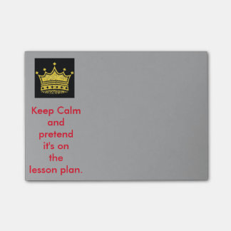 Behalt Calm Teachers Post-it Klebezettel