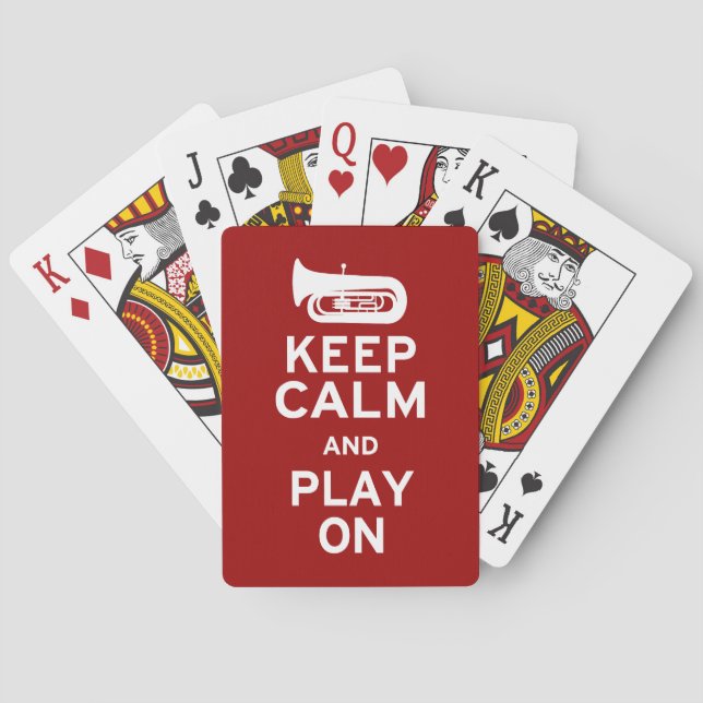 Behalt Calm Tuba Spielkarten (Rückseite)