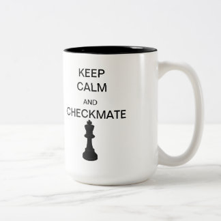 Behalt Calm und Burg/Karate Zwei-Tone-Tasse Zweifarbige Tasse
