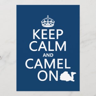 Behalt Calm und Camel On (alle Farben) Einladung