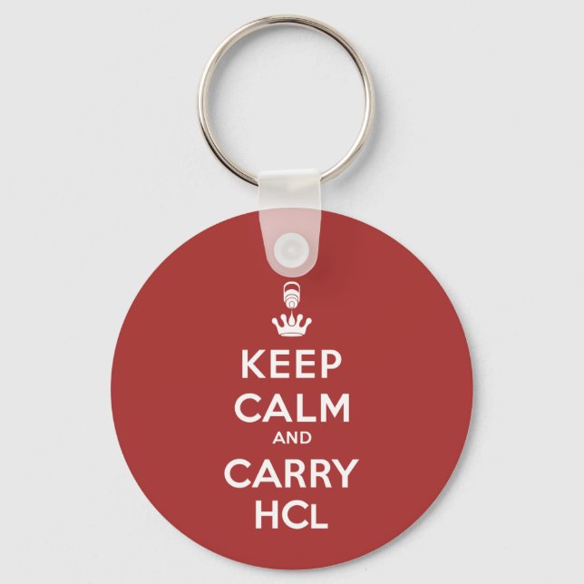 Behalt Calm und Carry HCl Schlüsselanhänger (Vorderseite)