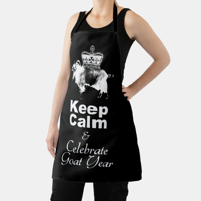 Behalt Calm und Celebrate Goat year aoA Schürze (InSitu)