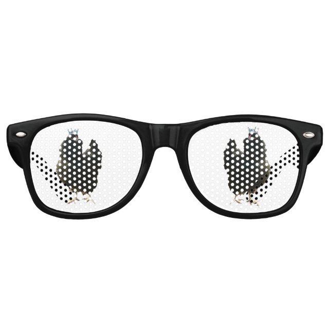 Behalt Calm und Cluck auf Party-Sonnenbrille Partybrille (Vorderseite)