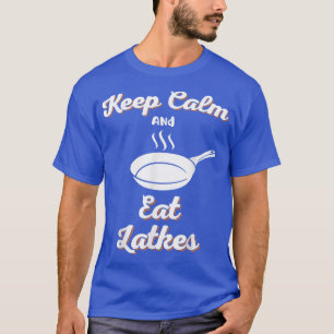 Behalt Calm und essen Latkes Hanukkah jüdische Cha T-Shirt