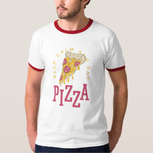 BEHALT CALM UND ESSEN PIZZA - FUNNY T-Shirt
