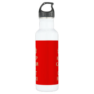 Behalt Calm und Get Reiki Trinkflasche