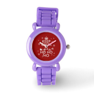 Behalt Calm und Ho Ho Ho Armbanduhr
