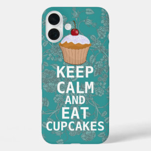 BEHALT CALM UND isst Cupcakes-Change-Pflaume in be iPhone 16 Plus Hülle
