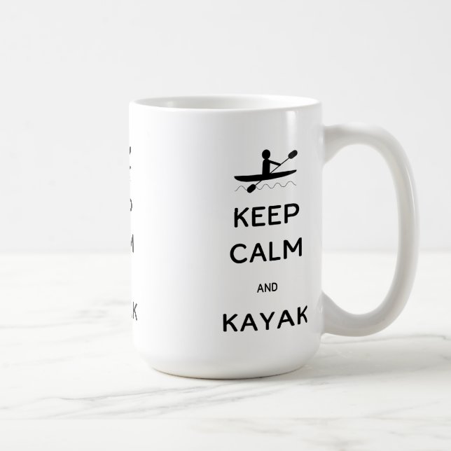 Behalt Calm und Kayak Kaffeetasse (Rechts)