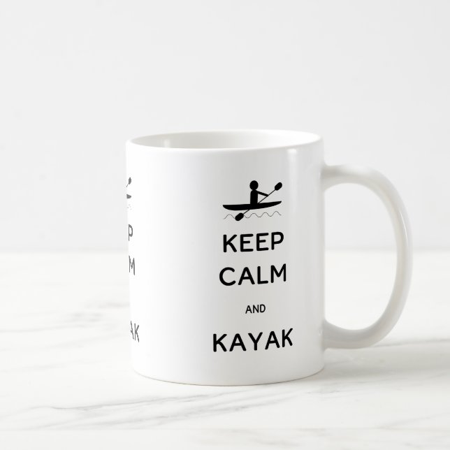 Behalt Calm und Kayak Kaffeetasse (Rechts)