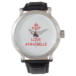 Behalt Calm und Liebe Annabelle Armbanduhr