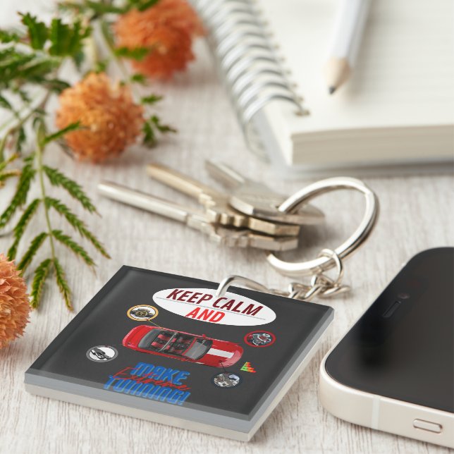 BEHALT CALM UND MACHE EXTREME TUNNING SCHLÜSSELANHÄNGER (Vorderseite rechts)