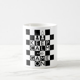 BEHALT CALM UND SPIEL ON - Schach Kaffeetasse