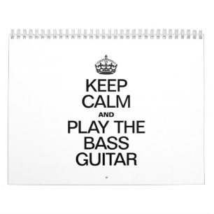 BEHALT CALM UND SPIELE DAS BASISGUITAR KALENDER