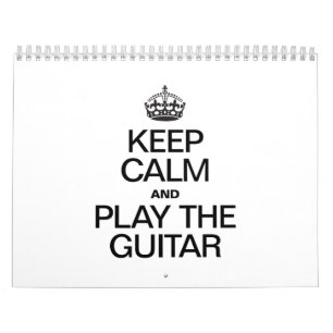 BEHALT CALM UND SPIELE DAS GITAR KALENDER