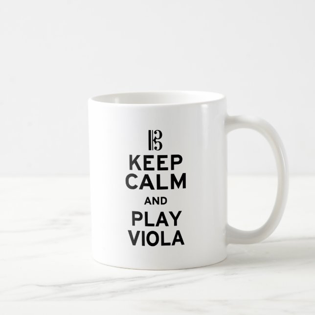 Behalt Calm und spiele Viola Kaffeetasse (Rechts)