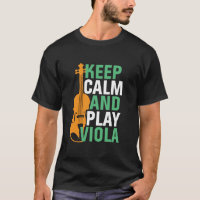 Behalt Calm und spiele Viola Vintag Violist