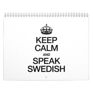 BEHALT CALM UND SPRECHEN SCHWEDISCH KALENDER