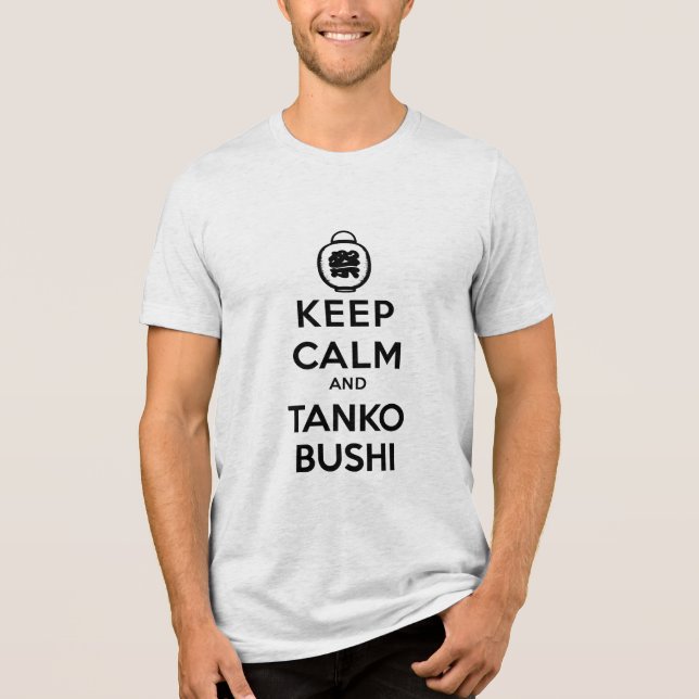 Behalt Calm und Tanko Bushi: Obon Festival Tri-Blend Shirt (Vorderseite)