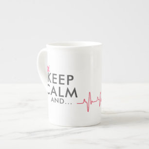 BEHALT CALM UND... WARTE! NICHT DIESER RUF! Funny Prozellantasse