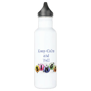 Behalt Calm und Yell Bingo Edelstahlflasche