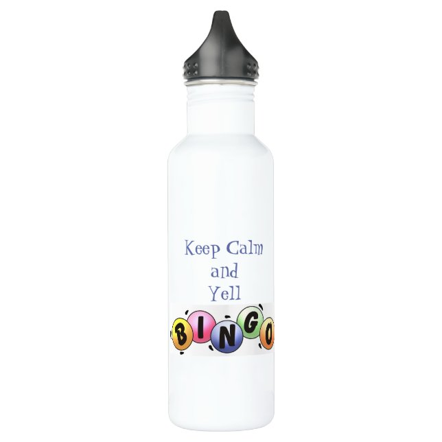 Behalt Calm und Yell Bingo Edelstahlflasche (Links)