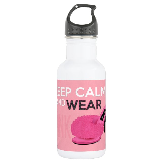 Behalt Calm Wear Pink Trinkflasche (Vorderseite)