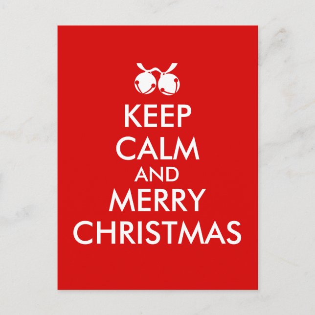 Behalt Calm Weihnachten Postcard Jingle Bells Cust (Vorderseite)