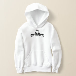 Behalt Carting On Funny Golf Cart Angebot Hoodie