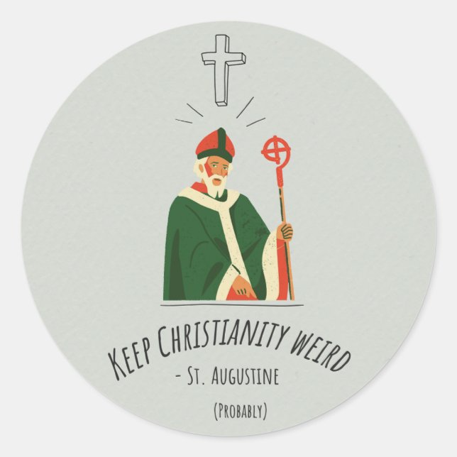 Behalt Christianity Weird Sticker (Vorderseite)