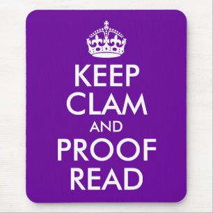 Behalt Clam und Proof Read Mousepad