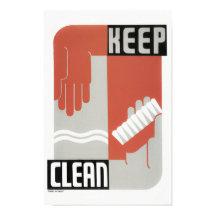 Behalt Clean - Healthcare WPA Print - Circa 1937