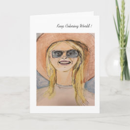 Behalt Coloring Marilyn Card Karte