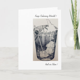 Behalt Coloring World Card Karte