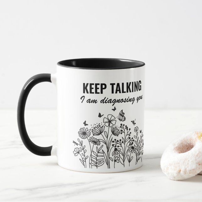 Behalt, dass ich dich diagnostiziere tasse (Mit Donut)