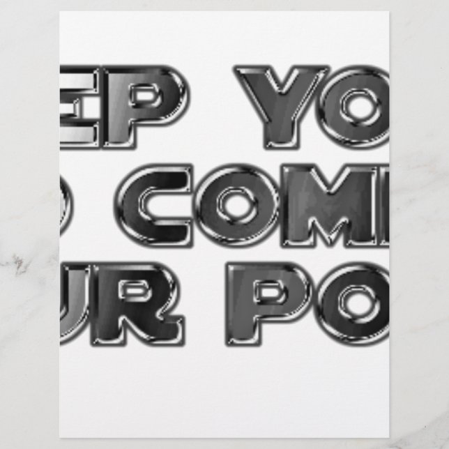 Behalt deine dummen Kommentare (Vorderseite)