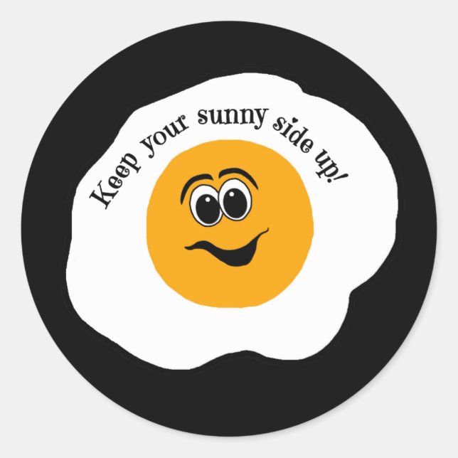 Behalt deine sonnige Seite auf! Aufkleber (Vorderseite)