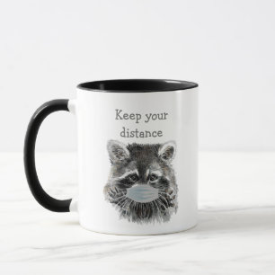 Behalt deinen sozialen Fernunterricht Tasse