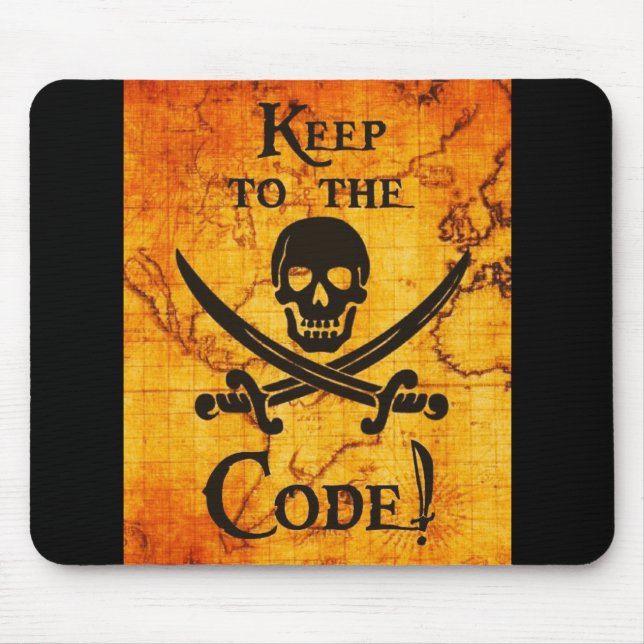 Behalt dem Code! Mousepad (Vorne)