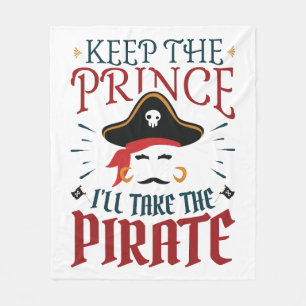 Behalt dem Prinzen, ich nehme den Piraten Fleecedecke