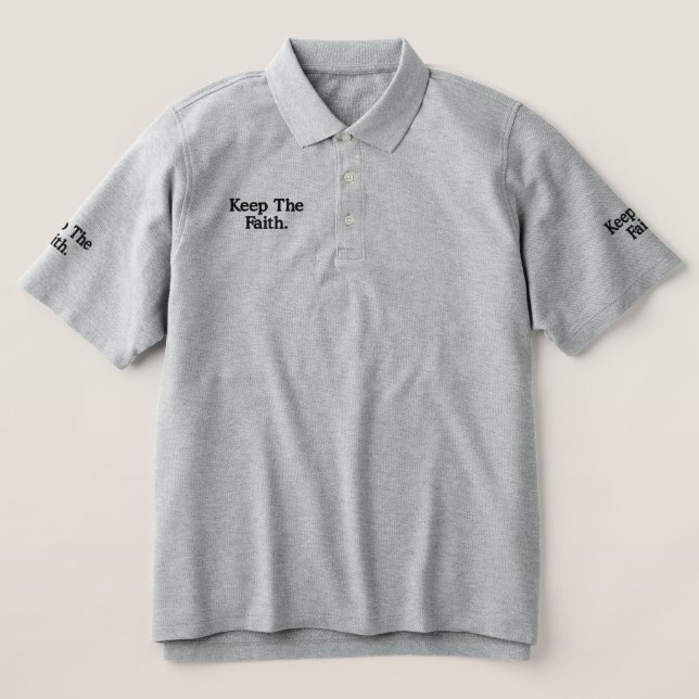 Behalt den Glauben bestickt, (Design Vorderseite)