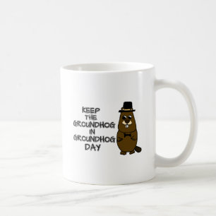 Behalt den Groundhog am Groundhog-Tag Kaffeetasse