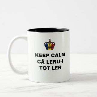 BEHALT DEN KOPF ca LERU-I TOT LER Zweifarbige Tasse