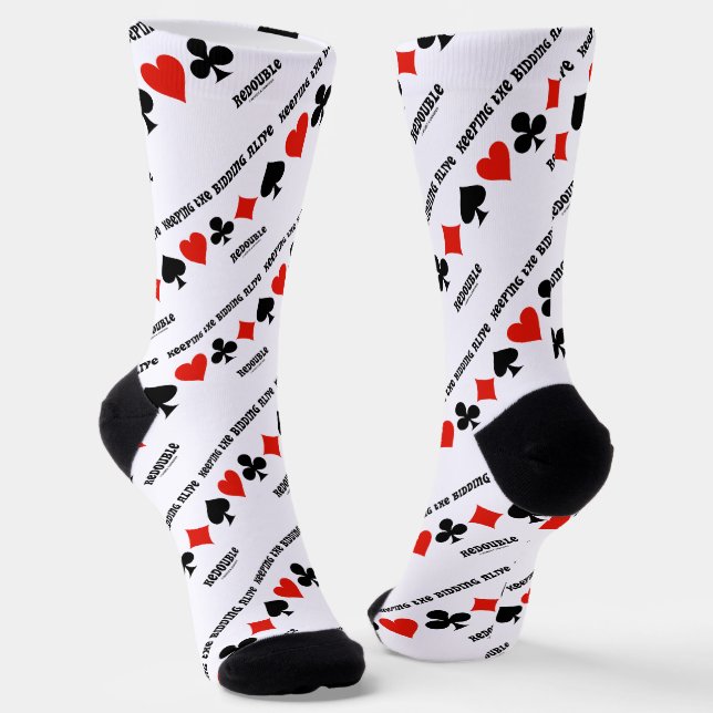 Behalt der 4-Karten-Anzug für das Bieteralter Socken (Gewinkelt)