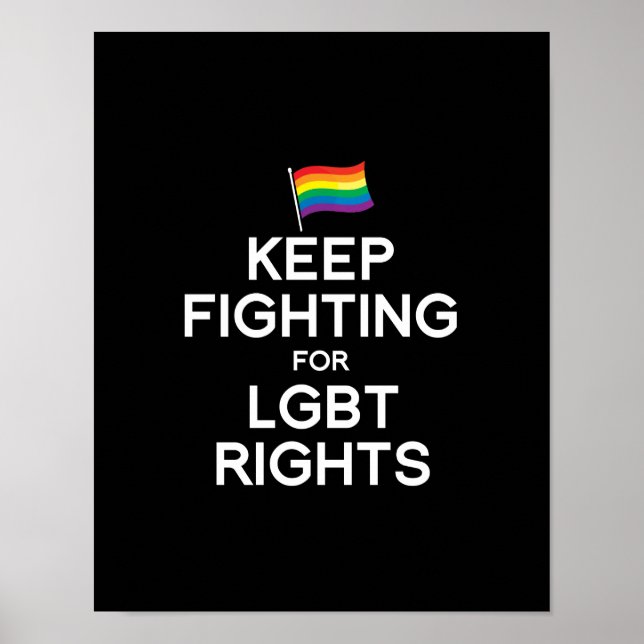 BEHALT DER BEKÄMPFUNG DER LGBT-RECHTE POSTER (Vorne)