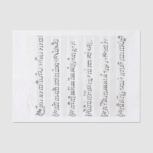 Behalt der Musiknoten der Song-Plakette Seidenpapier