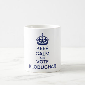 Behalt der Ruhe und Abstimmung Klobuchar Kaffeetasse