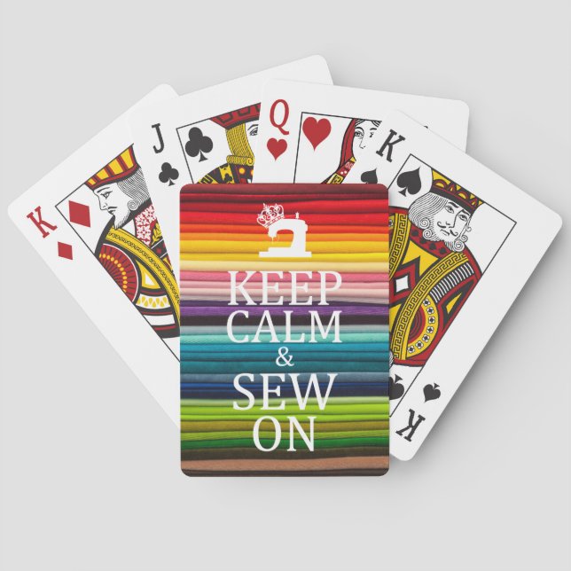 Behalt der ruhigen Näharbeiten an der Rainbow-Fabr Spielkarten (Rückseite)