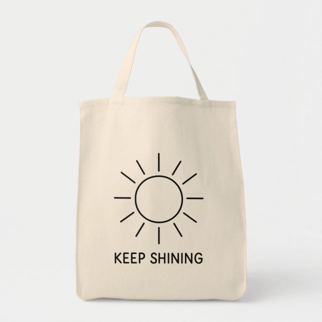Behalt der schlanke Sun Design Tote Bag Tragetasche (Vorne)
