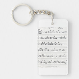 Behalt der Schlüsselkette "Promise Sheet Music" Schlüsselanhänger